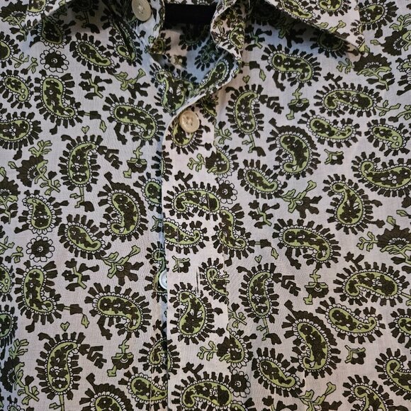 Men’s Paisley Print Dress Shirt size large - Picture 2 of 7